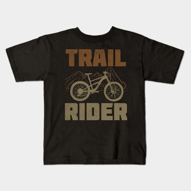 Time Trial Cyclist Speed Biker Kids T-Shirt by Tenh